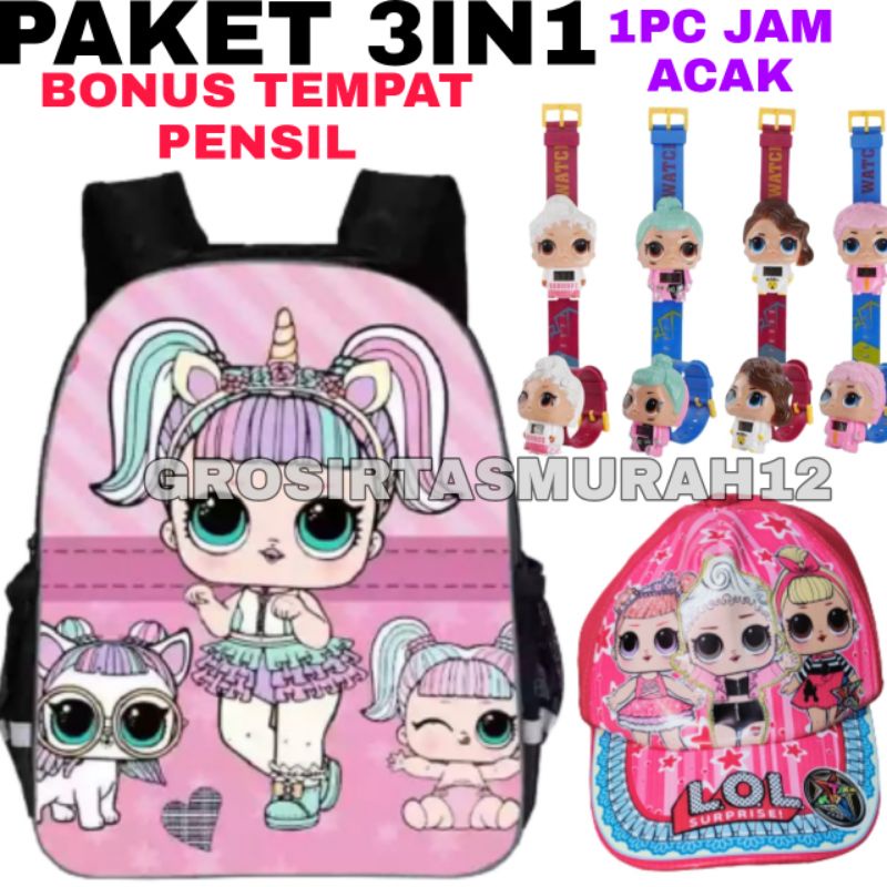 TAS RANSEL ANAK LOL/ TAS SEKOLAH ANAK LOL / TAS ANAK LOL TAS ANAK PEREMPUAN TAS ANAK CEWEK