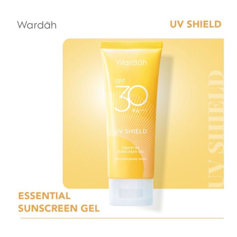 WARDAH UV SHIELD Essential Sunscreen Gel SPF 30 PA++++, 40 ml - Sun Block - Tabir Surya - Sun Screen