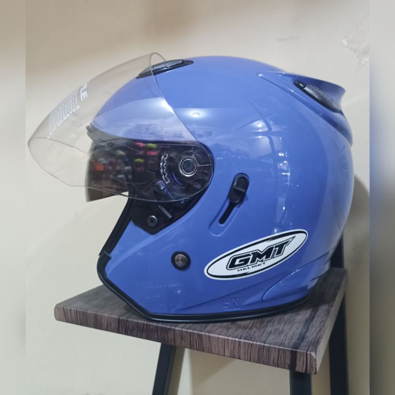 Jual Helm Motor Half Face Double Visor GMT/Helm Centro /Helm SNI/Helm