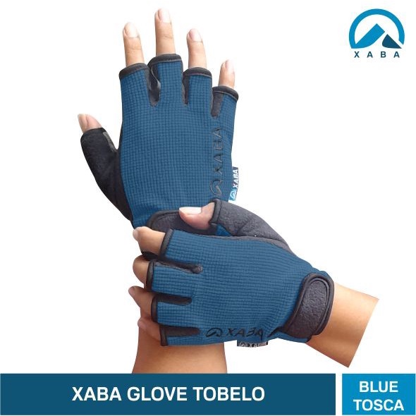 sarung tangan sepeda motor XABA tobelo half finger gloves outdoor travelling touring hiking