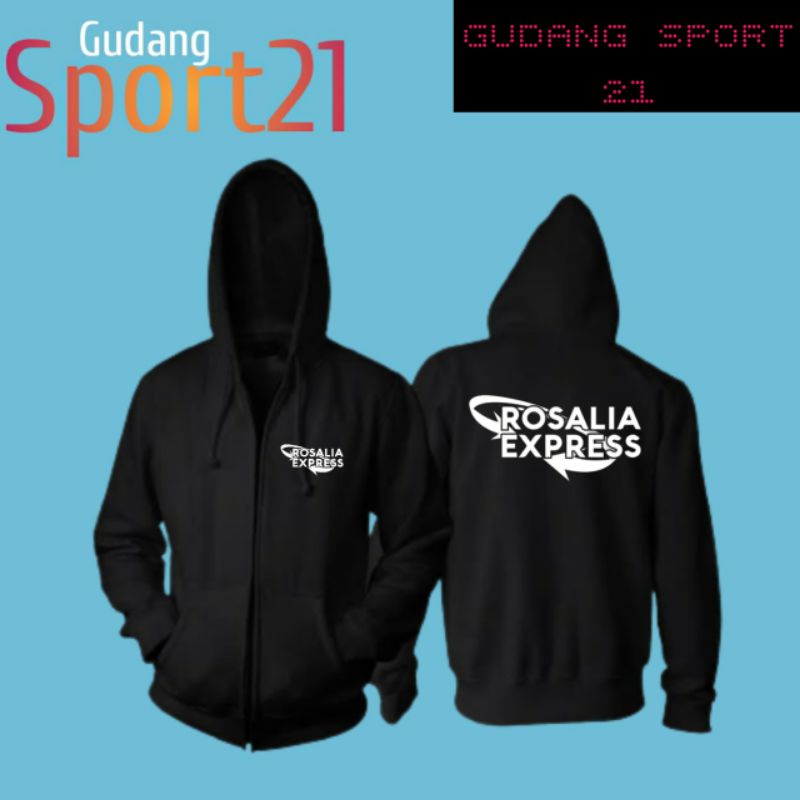 jaket ziper resleting rosalia express jaket rosalia express