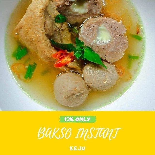 

Bakso instan praktis siap saji isi keju