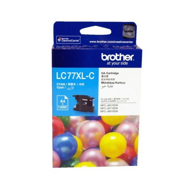 Brother LC-77 XL Cyan Ink Cartridge Original