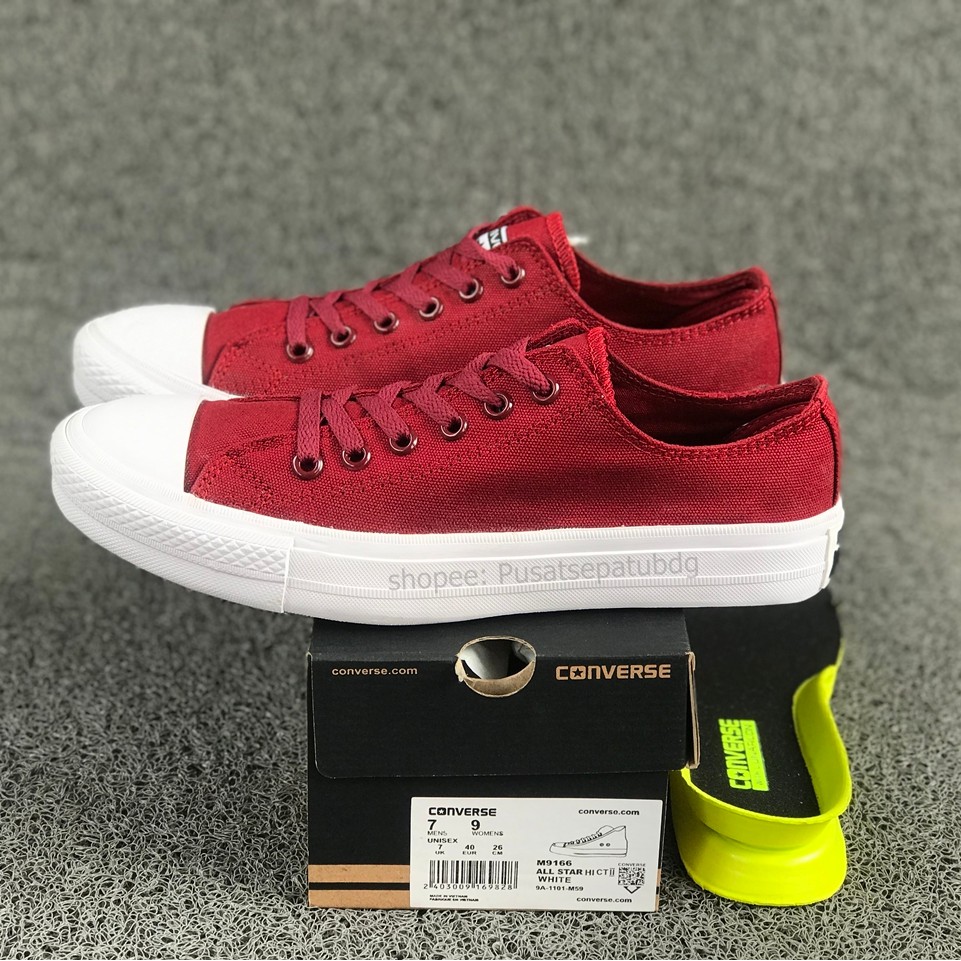 Converse Chuck Taylor All Star Low Maroon Lunarlon