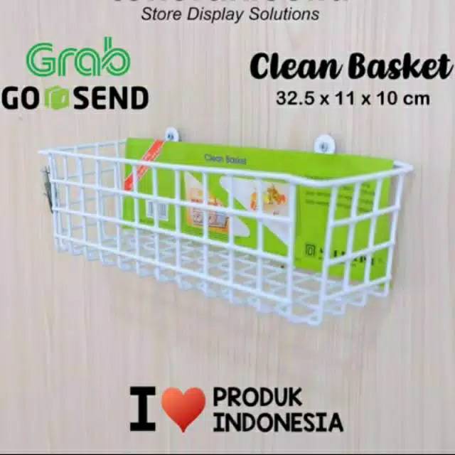 Rak Keranjang Bumbu Dapur Clean Basket MODELLINE 32.5 x 11 x 10 Cm