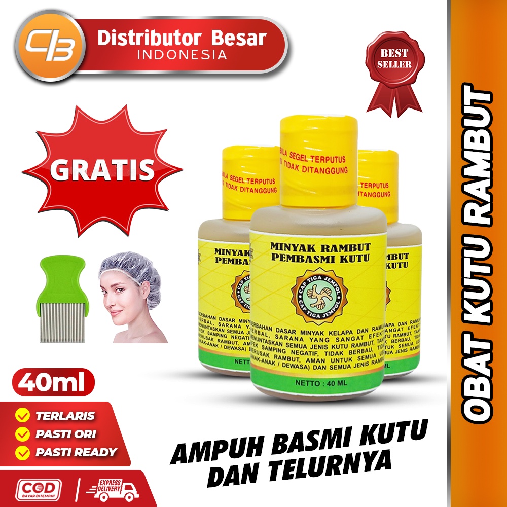 PROMO !!! - Minyak Rambut Pembasmi Kutu Rambut Cap Tiga Jempol Bahan Herbal Alami - Sampo Kutu - Shampo Kutu Rambut - Obat Kutu Rambut Ampuh [BISA COD]
