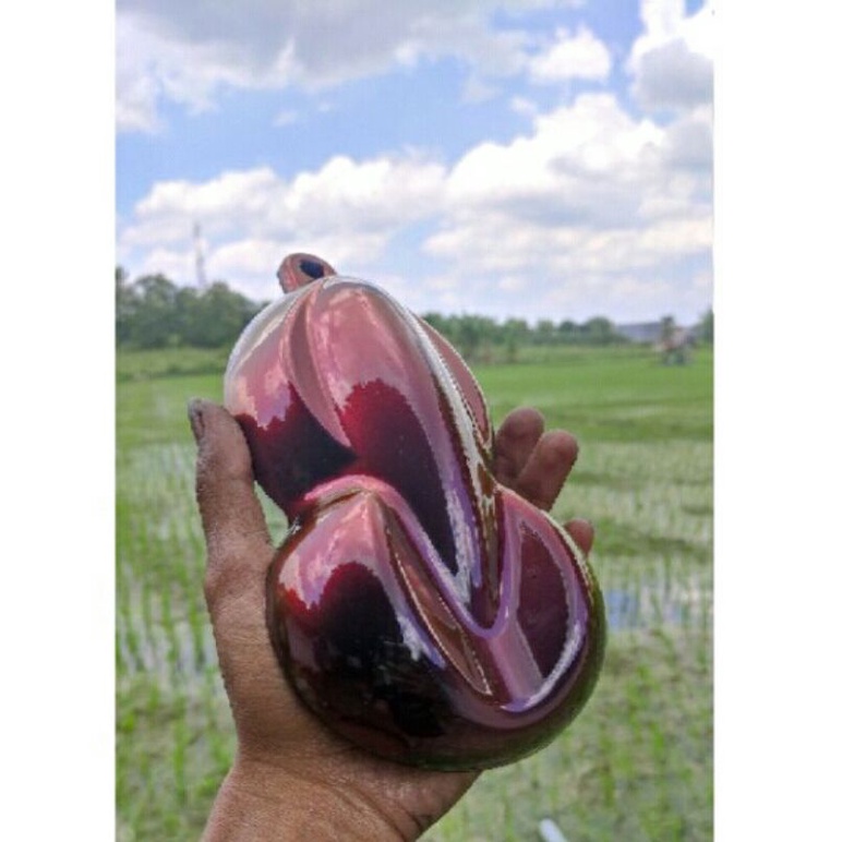 CAT BUNGLON MERAH HITAM