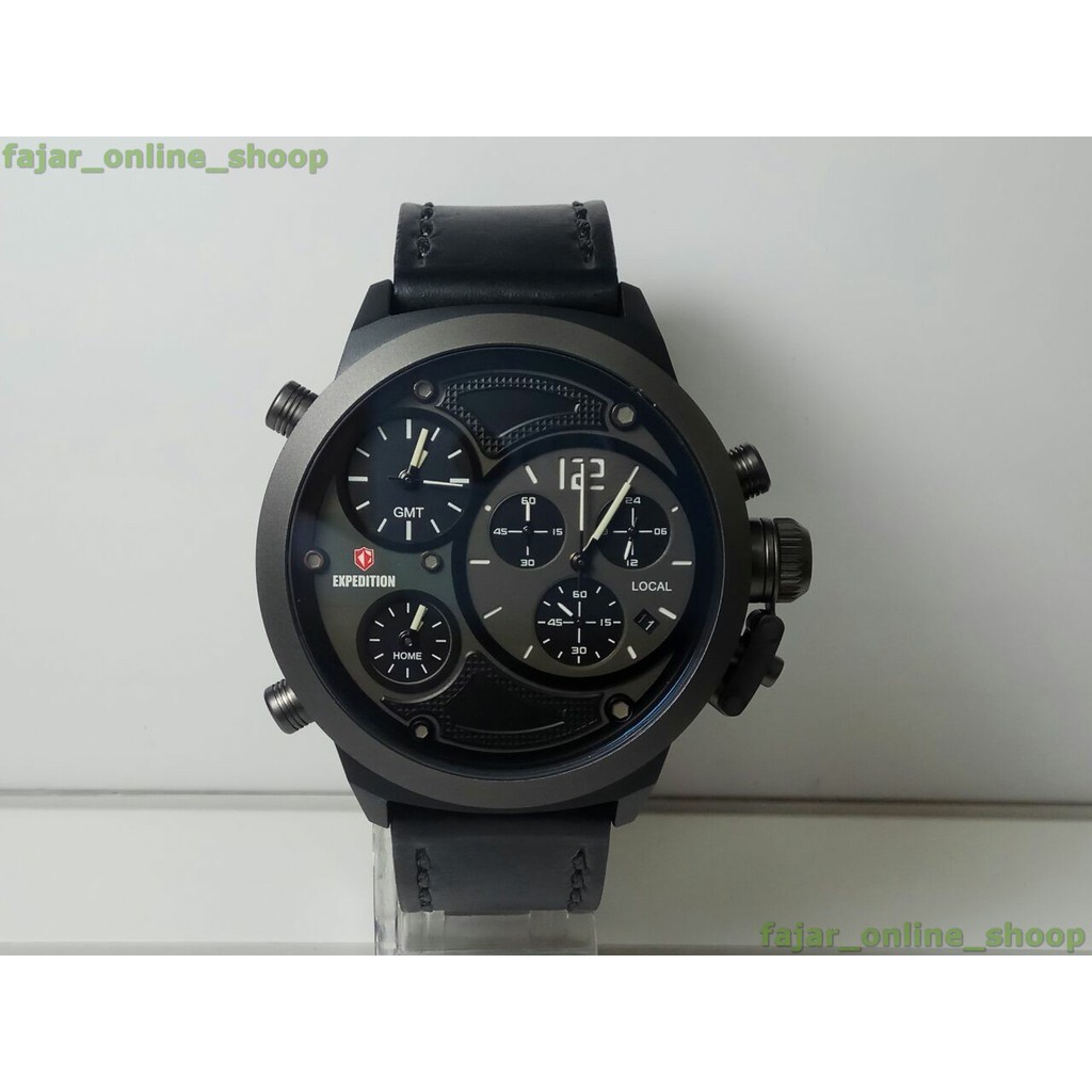 Jam Tangan Expedition E 6396 Black Original