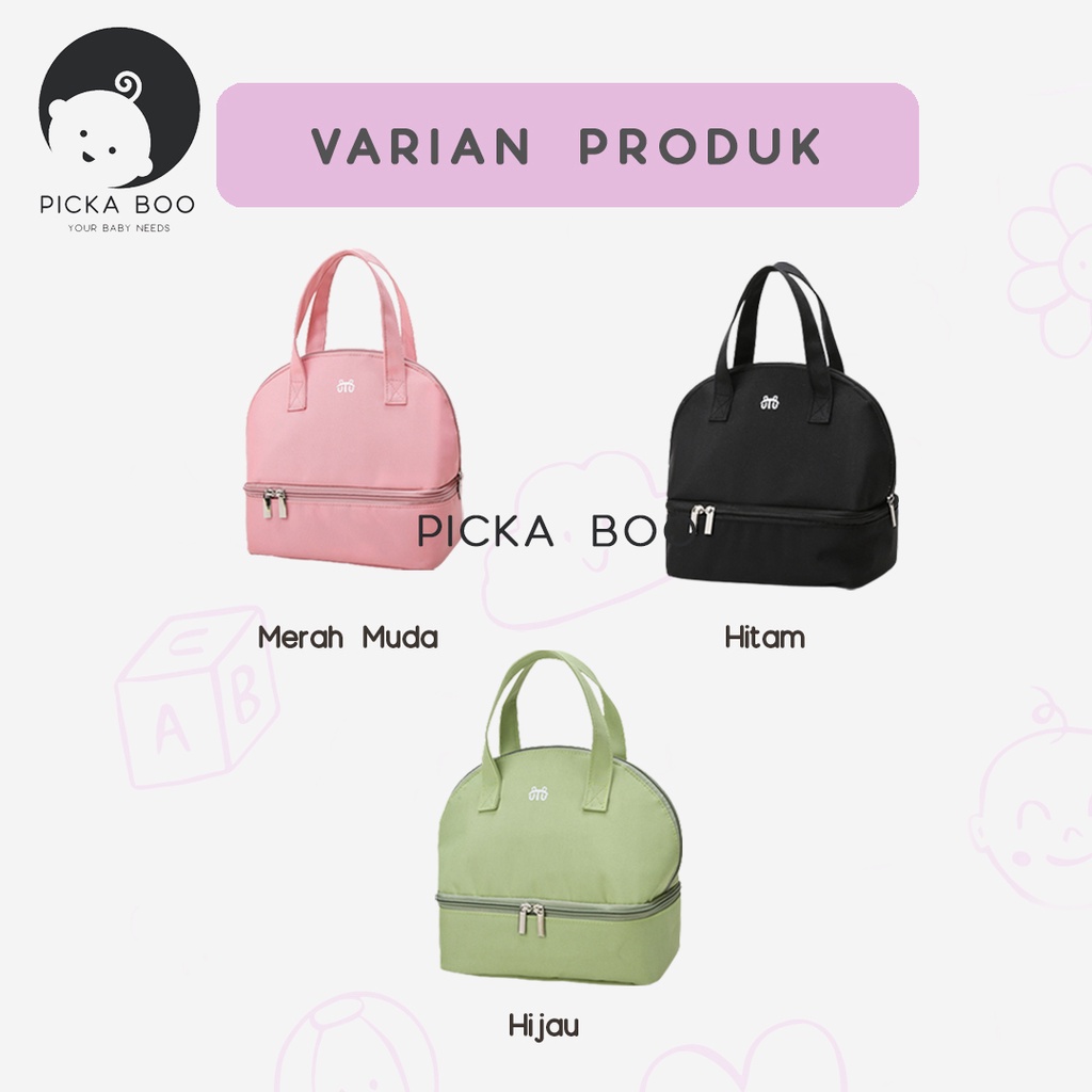 PICKA BOO Cooler Bag Asi Thermal Insulated FREE ICE GELL