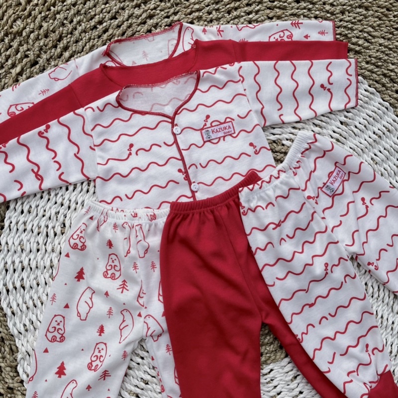 3 PCS Baju Bayi Lengan Panjang + Celana Panjang Bayi Baru Lahir Baju Bayi Setelan Warna Kuning Celana Bayi Newborn Bayi Hadiah Lahiran Bayi DNW BABY