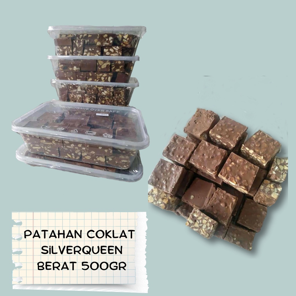 

PATAHAN COKLAT SILVERQUEEN 500GR// PATAHAN COKELAT PABRIK SILVERQUEEN/ SILVERQUEEN, DELFI/ COKLAT BLOK