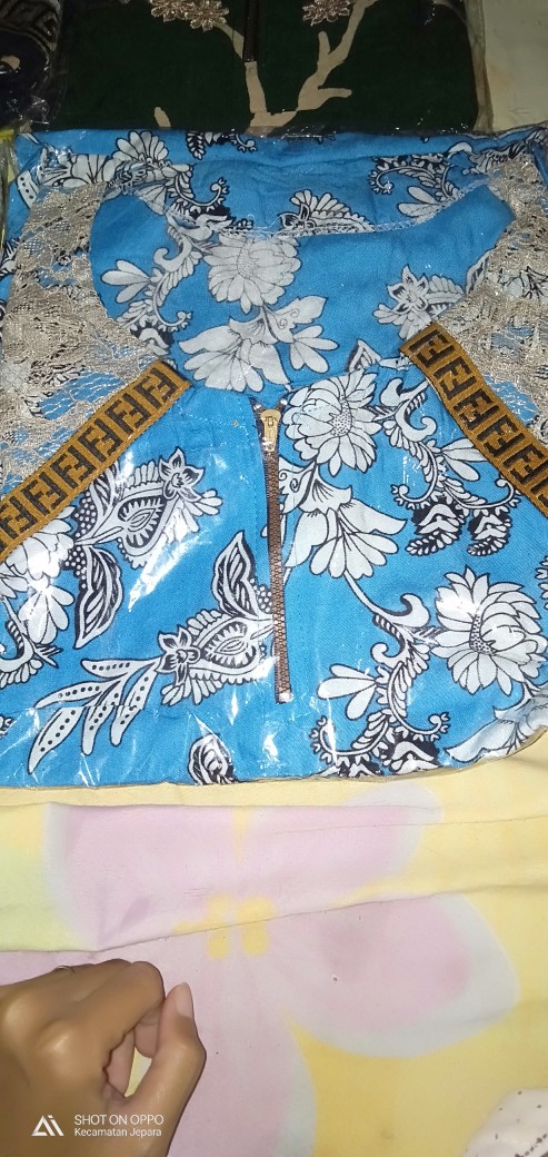 Gamis Tie Dye Shibory Busui || Shibory Tie Dye || Batik Pekalongan Maju