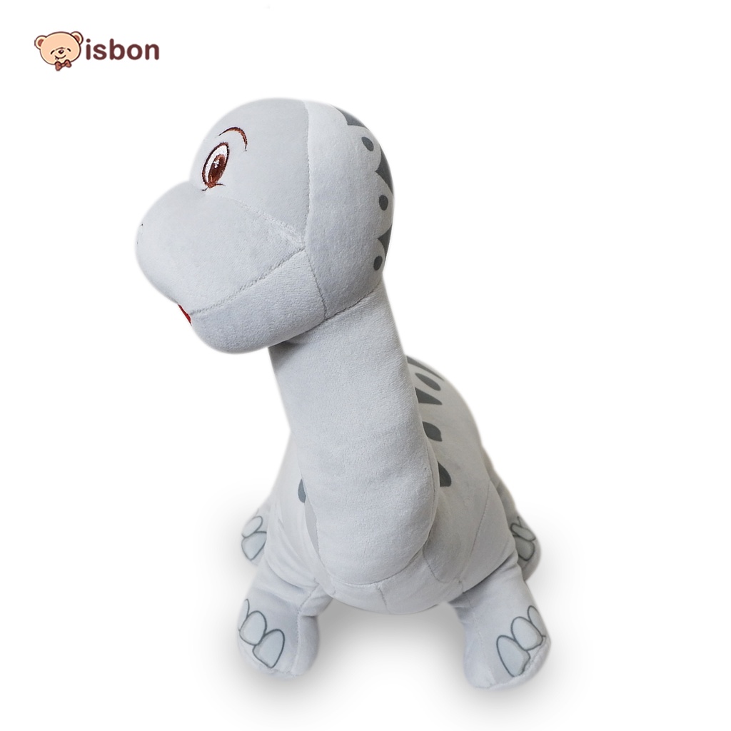 Boneka Dinosaurus Brontosaurus Abu Jumbo Bahan Halus Non Alergi Cocok Untuk Mainan Anak ISTANA BONEKA