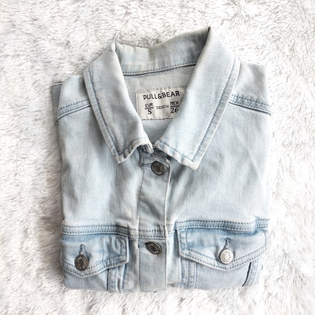 Jaket Jeans Denim Pull & Bear Original