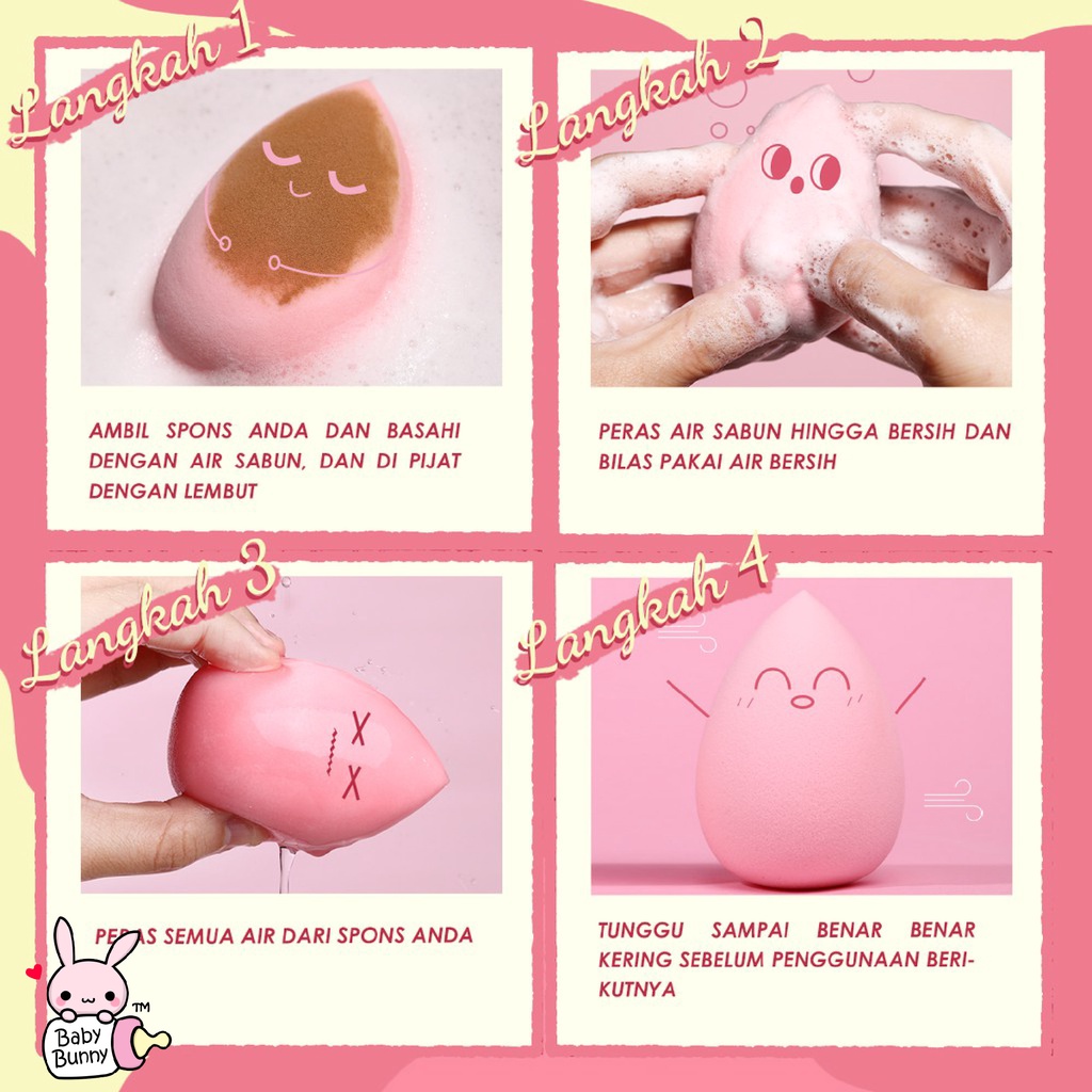 ❤ BELIA ❤ PINKFLASH Baby Skin Blender PINKTIME Show | Beauty Blender Pink | Pink Flash BPOM PF-T01