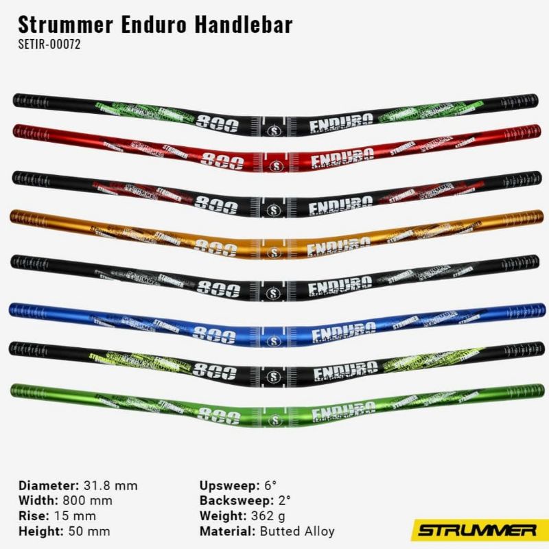 HANDLEBAR / STANG / SETIR MTB STRUMMER ENDURO DIAMETER 31.8 MM PANJANG 800 MM