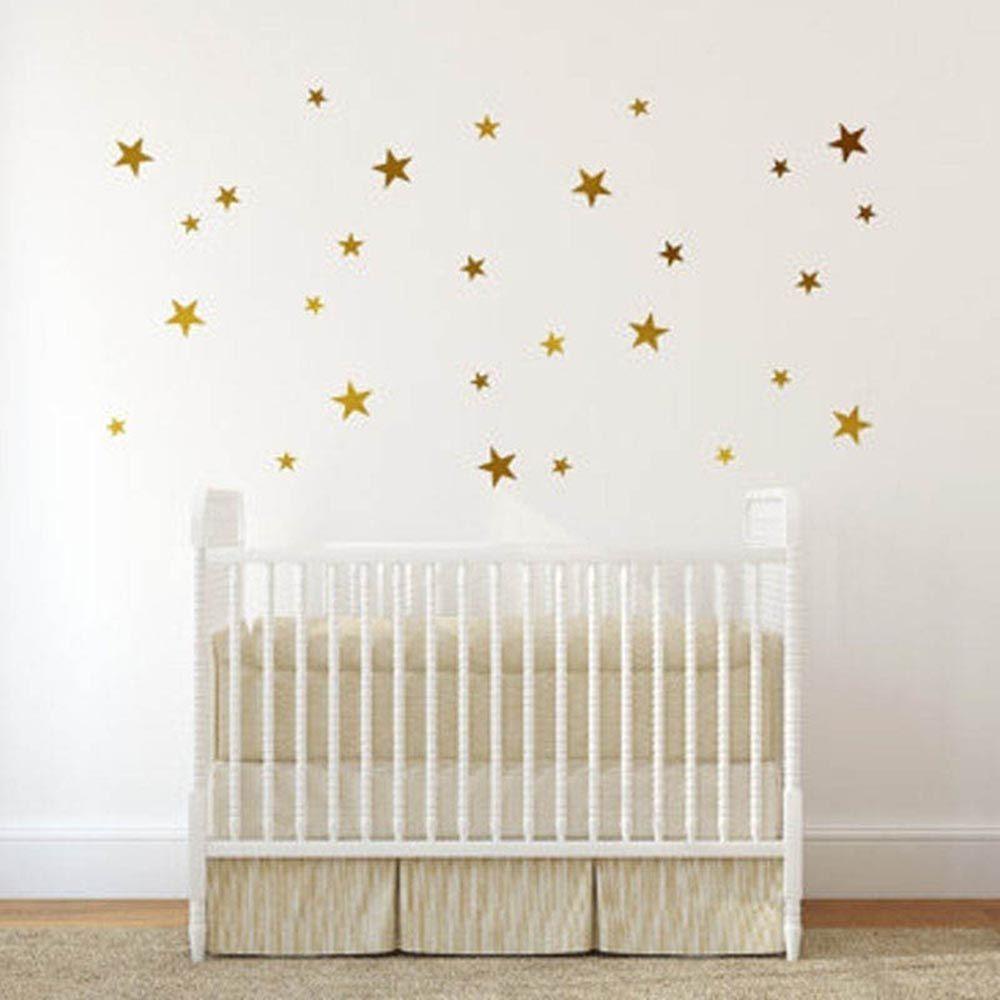 【 ELEGANT 】 Stiker Vinyl Creative Art Rumah Kamar Anak Bintang