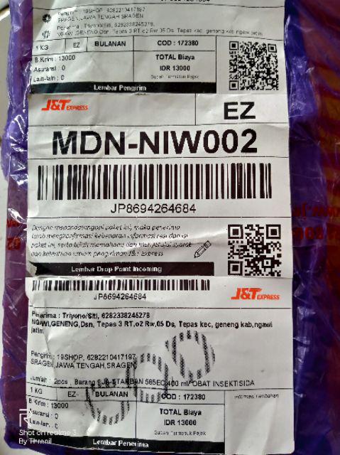 Starban 585ec 400 Ml/ Obat Insektisida Jagung Kedelai Dll/ Pembasmi Ulat Tanaman/basmi Kutu Daun