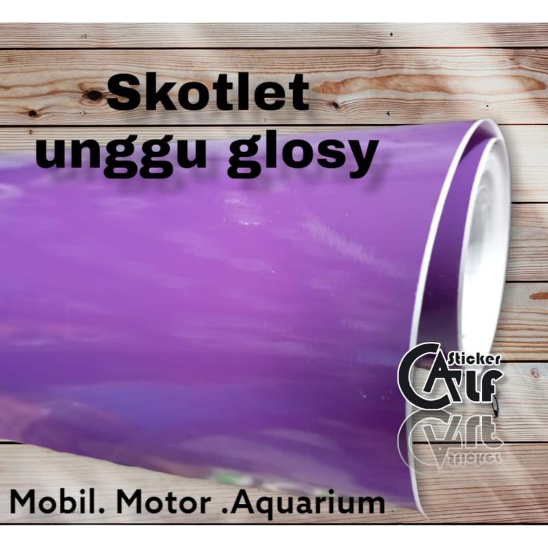 sticker. skotler unggu doff/glosy 1 meter . skotlet sepeda motor. aquarium