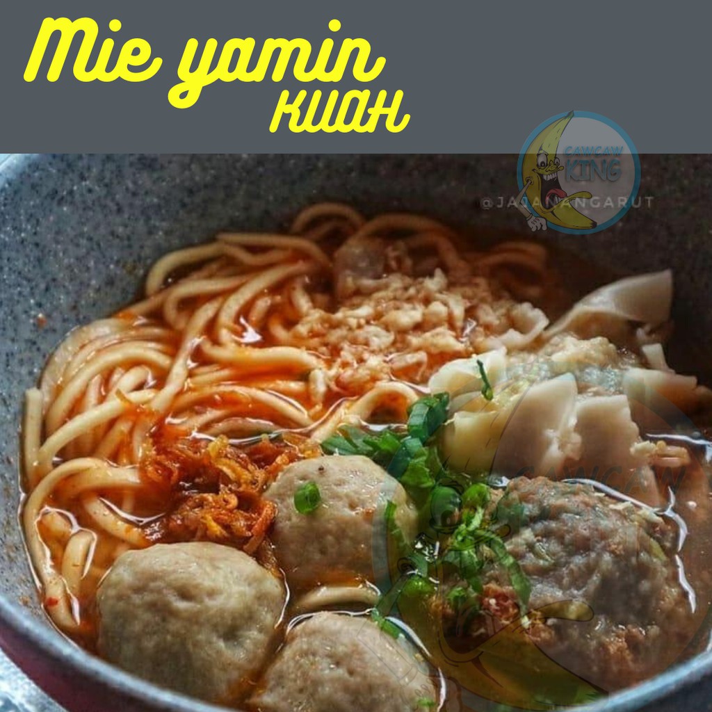 

MIE YAMIN BASO INSTAN { Kuah } Khas Garut MURAH