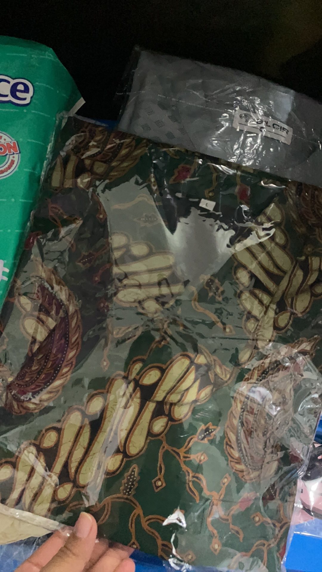 Soko Aji Hijau Kemeja Batik Pria Full Furing Katun Sragenan