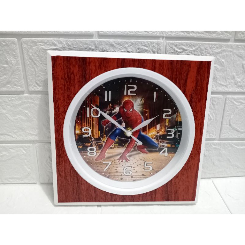 jam dinding 480 spiderman/jam dinding karakter/jam dinding spiderman