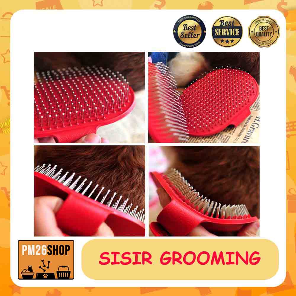 Sisir Sikat Mandi Anjing Kucing Sisir Sikat Grooming Kucing Anjing