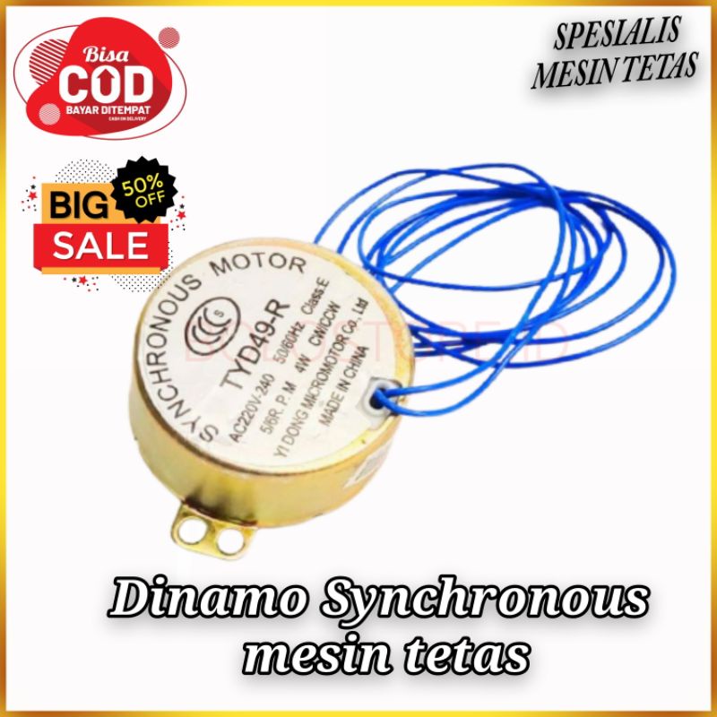 Dinamo mesin tetas dinamo synchronous 5/6 dan 2.5/3 RPM AC 220V