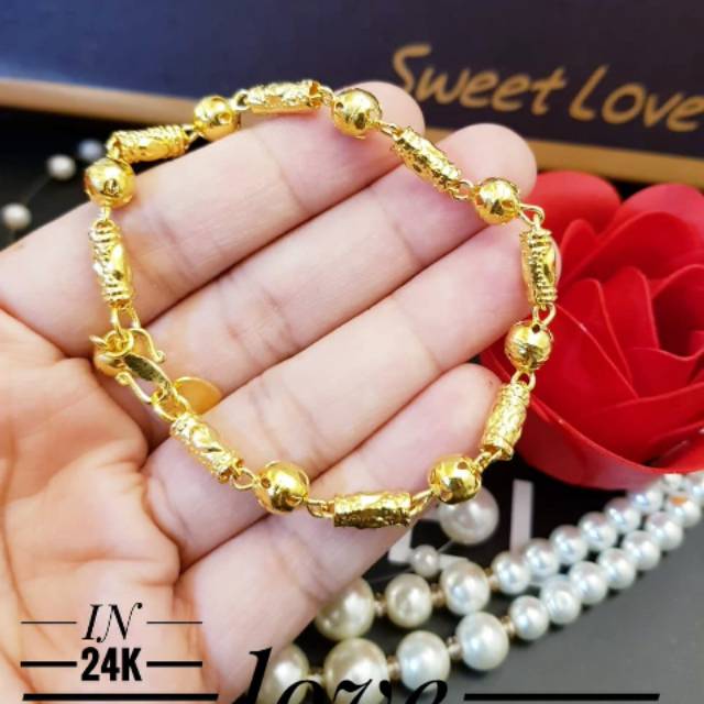 Xuping gelang lapis emas 24k 1855j