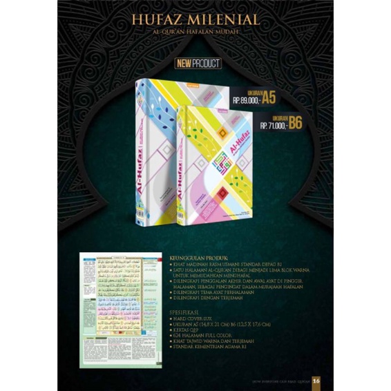 al Quran halafan al hufaz muslimah milenial A5