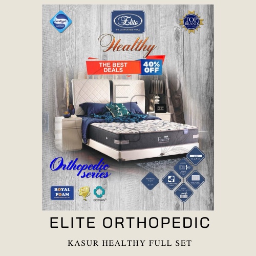 Elite Kasur Healthy Full Set / Kasur Orthopedic / Matras / Spring Bed