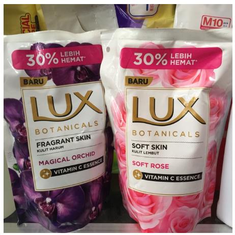 ^ KYRA ^ LUX Sabun Mandi Cair Pouch Refill Body Wash Botanicals Perawatan Tubuh - Netto 400 ml