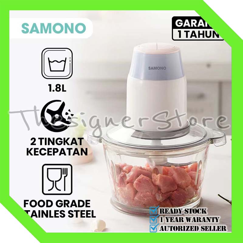 Food Chopper Samono SW-069 Blender Mini Multifungsi Food Processor 2 Speed 350W