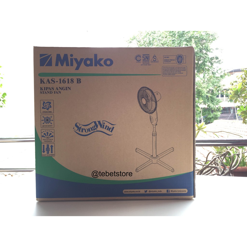 Miyako KAS-1618 B Kipas Angin Berdiri / Stand Fan [16 Inch]