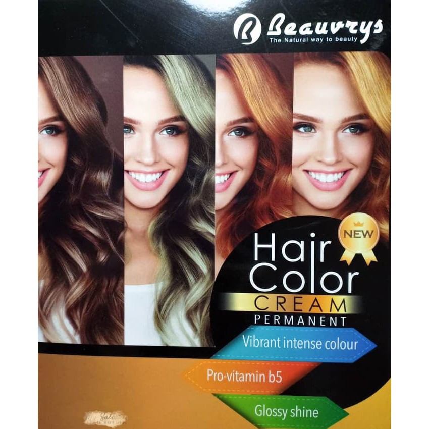 Beauvrys Hair Color Cream (Choose Color) - Hair Color/Cat Rambut