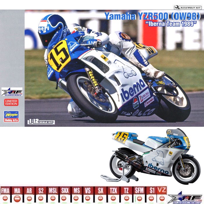 HASEGAWA 21724 YAMAHA YZR500 IBERNA TEAM 1989