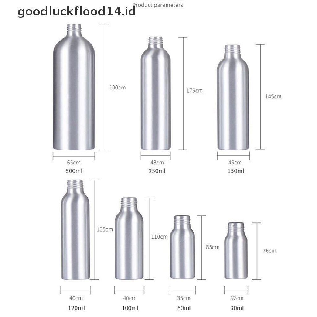 [OOID] 50-500ML Aluminum Bottle Empty Spray Bottles Pump Sprayer Fine Mist Spray ID