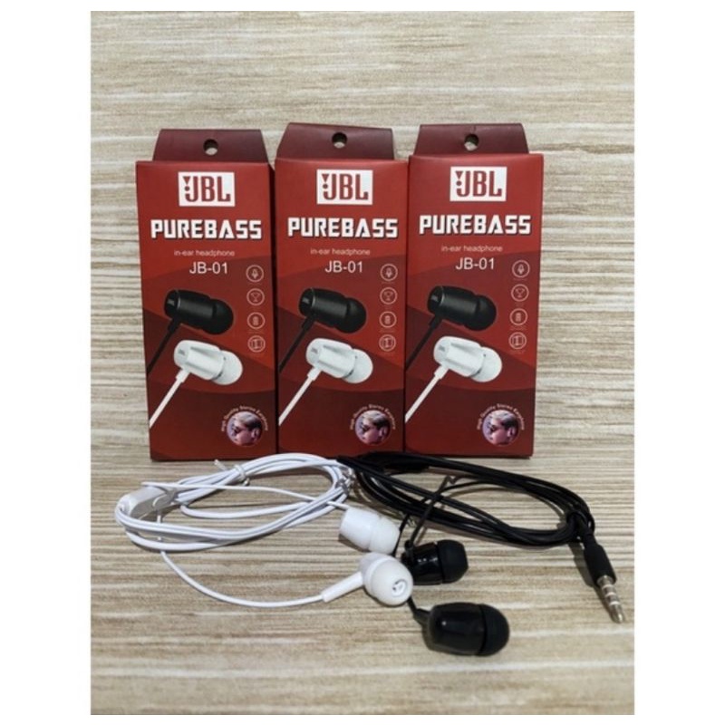 Headset Hansfree Earfone JBL JB_01 Pure Bass