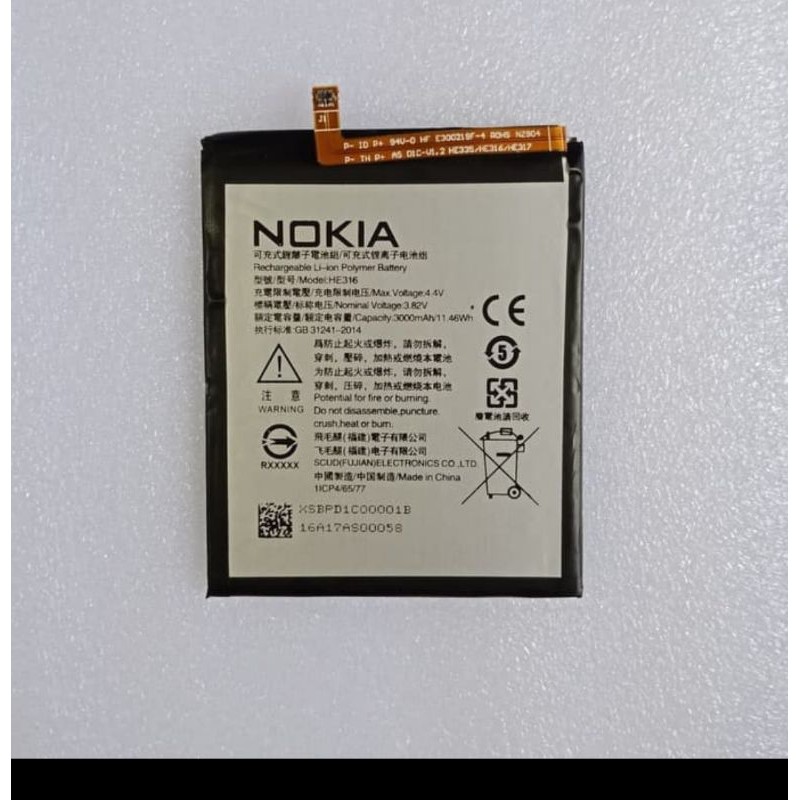 Baterai Battery Batre Nokia 6 He317 HE-317 Original