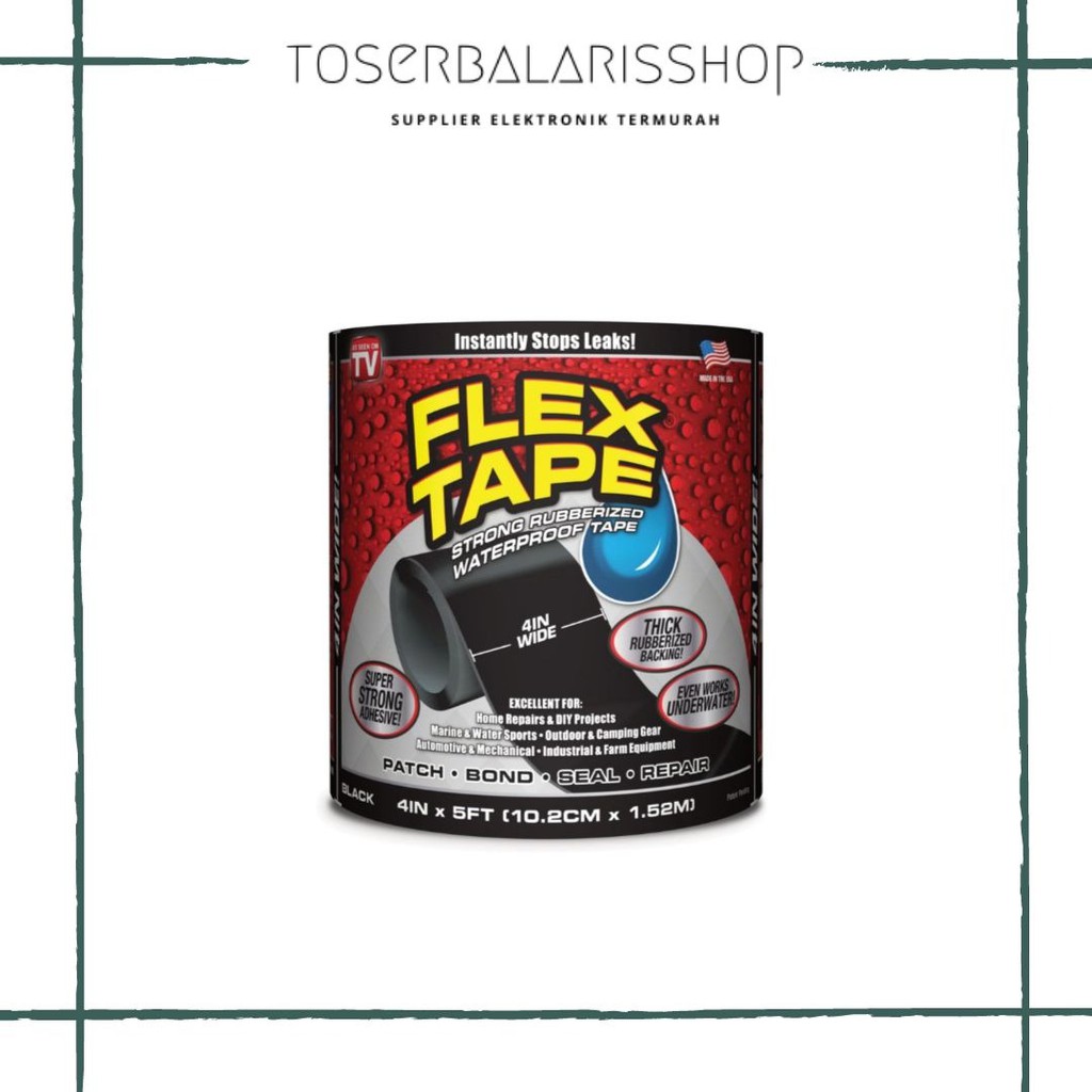 

FLEX TAPE ISOLASI LAKBAN ANTI BOCOR / ISOLASI SUPER KUAT WATERPROFF