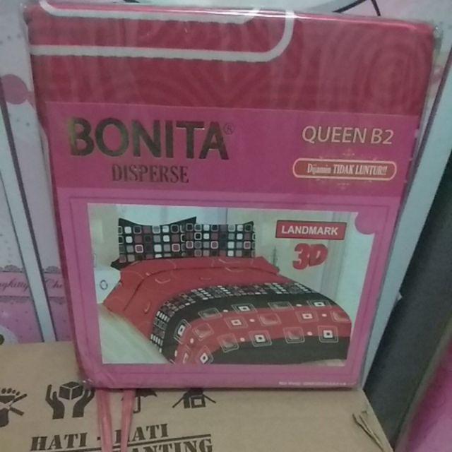 Sprei Bonita Queen Disperse 3d (varian E) Ukuran 160x200 Cm