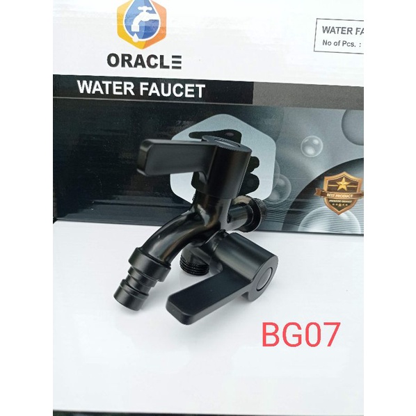 Kran Cabang Oracle Hitam / Kran Shower Hitam / Kran 2 Lobang