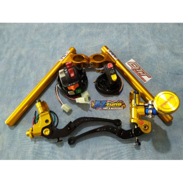 Paket Stang Stir Jepit Qtt Master Brembk Full Cnc Lengkap Murah Ninja R Rr Vixion Scorpio
