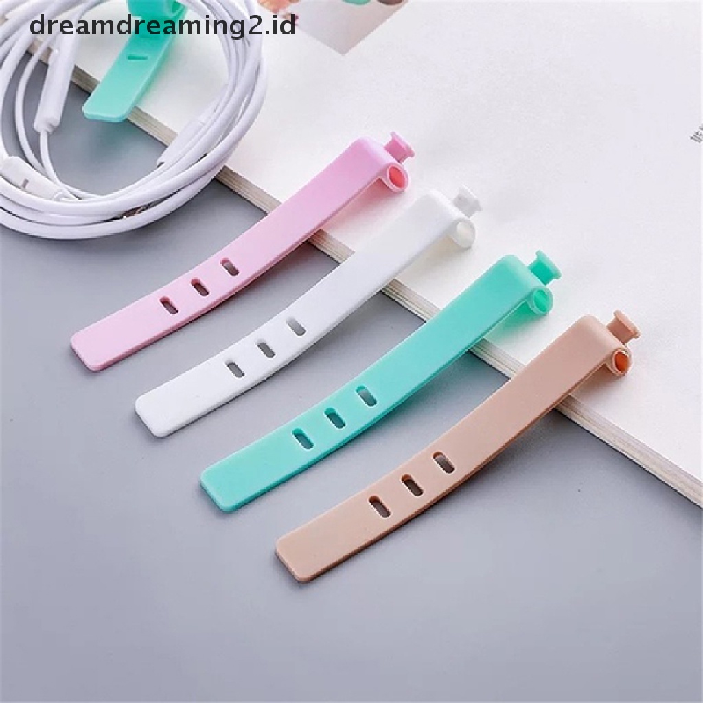 (Hot Style You Like) Strap Pengikat Kabel Data / Earphone Bahan Silikon