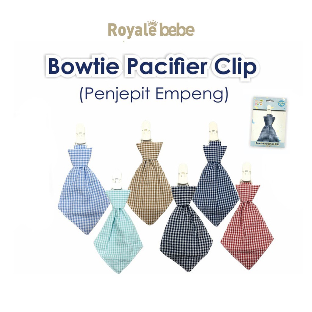 Royale Bebe Bowtie Pacifier Clip
