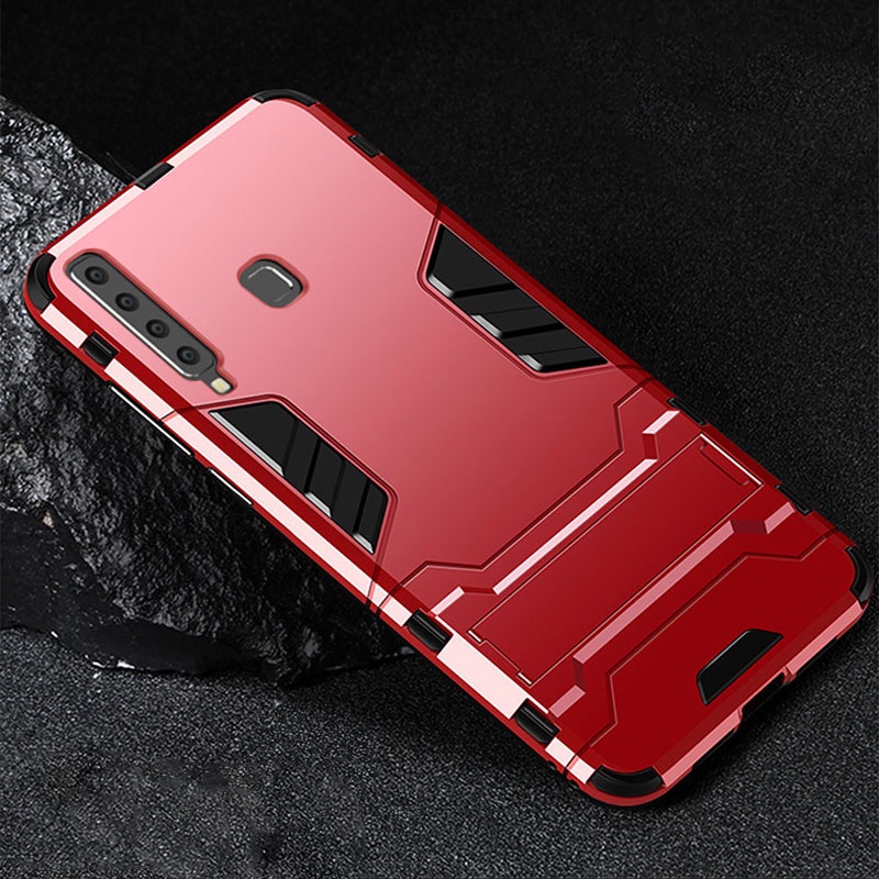 Casing Hard Case Armor Robot Bahan PC + Silikon Slim Anti Knock Untuk Samsung Galaxy A9 2018 A9 2018