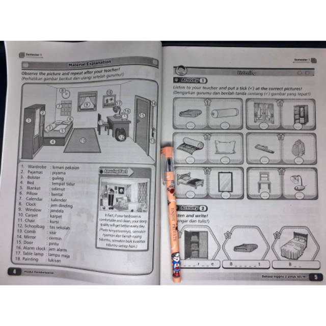 Buku Lks Bahasa Inggris Sd Mi Kelas 2 Semester 1 L Eksis Shopee Indonesia