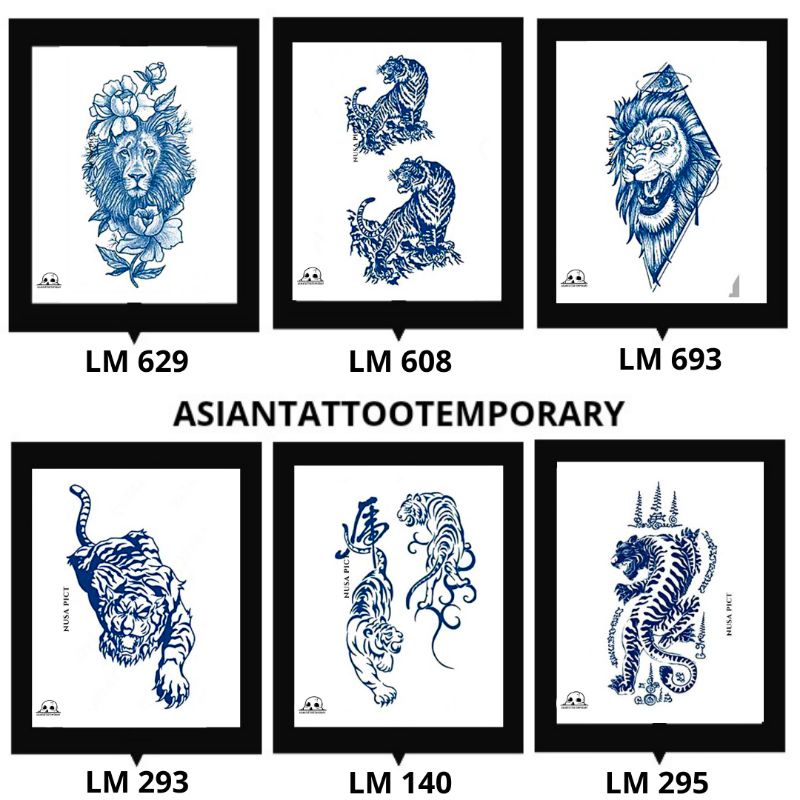 ⛔LIMITED EDISION⛔ SEMI PERMANEN &quot;MACAN - TIGER - SERIGALA - WOLF - RUBAH - LION - HARIMAU&quot; ORIGINAL TATO ASIANTATTOOTEMPORARY MAGIC TATTO BEST SELLER TEMPORARY