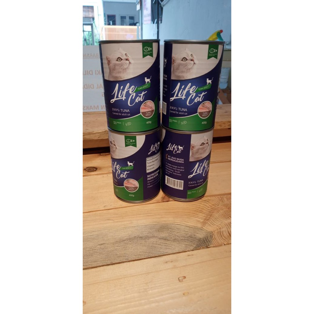 LIFE CAT TUNA ADULT KALENG 400G | MAKANAN KUCING BASAH | KUCING BAIM WONG