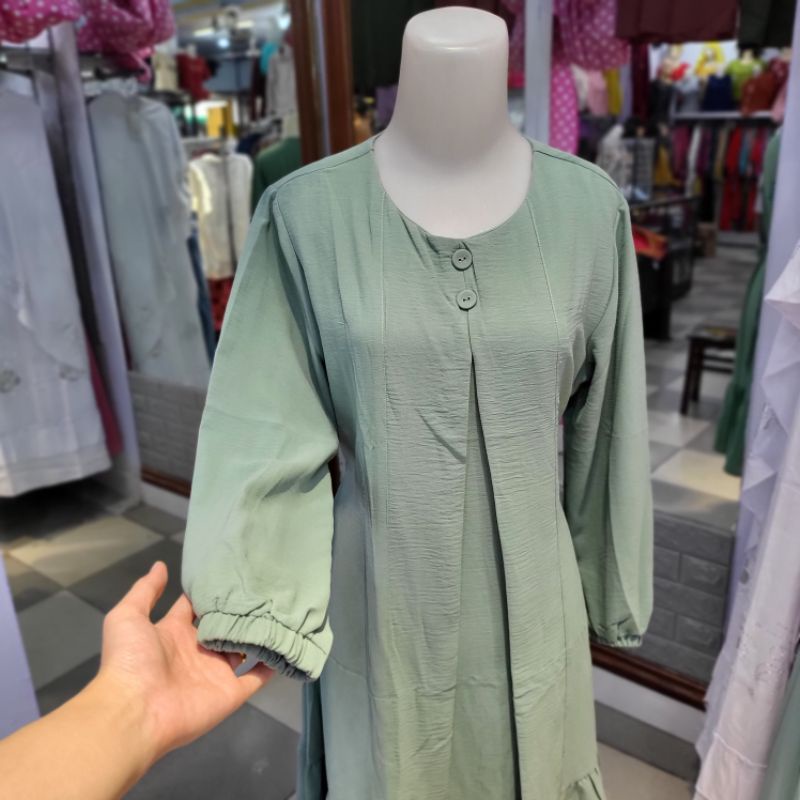 Tunik Hijau Tosca Dress Tosca Hijau Wardah
